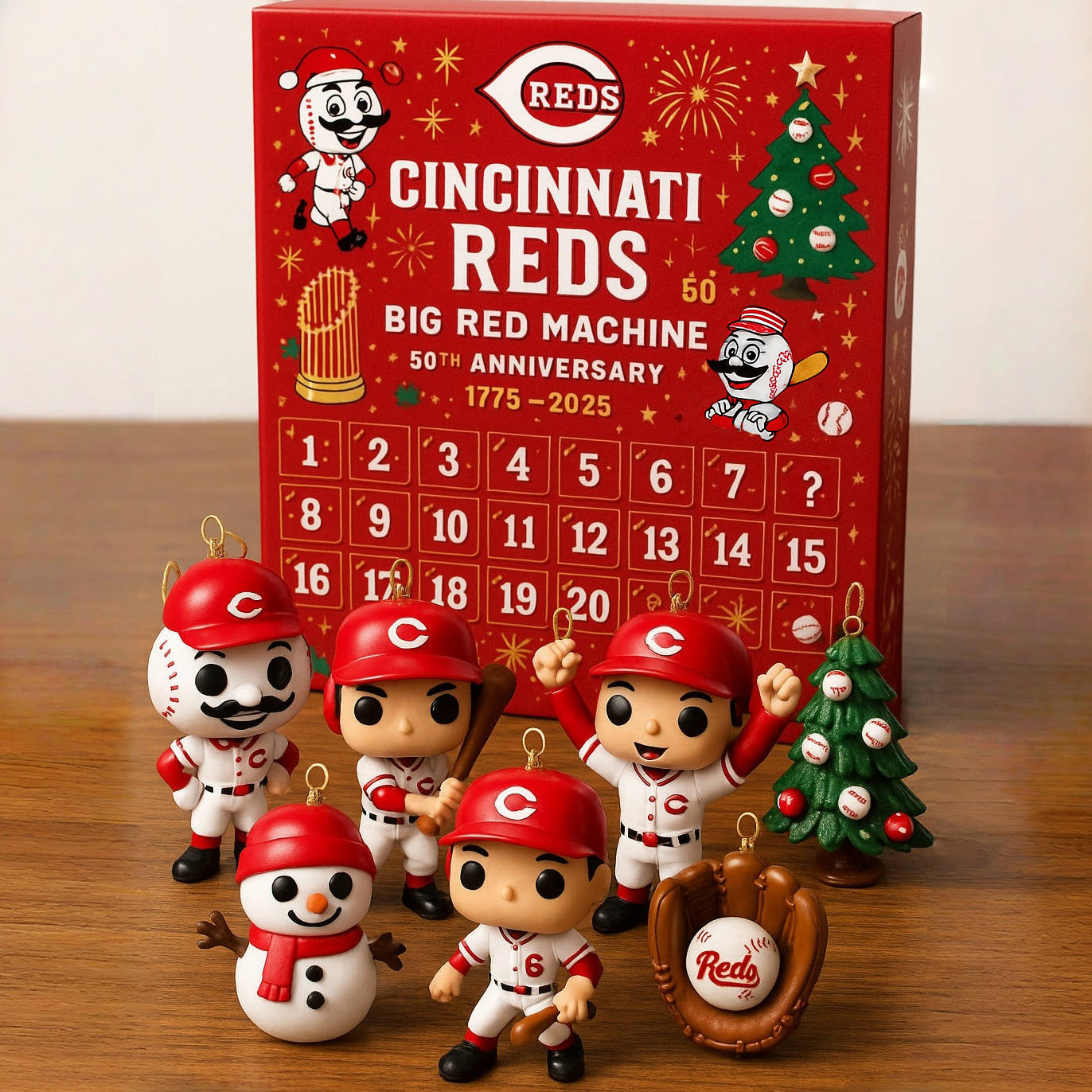 Cincinnati Reds Big Red Machine 50th Anniversary 2025 Advent Calendar