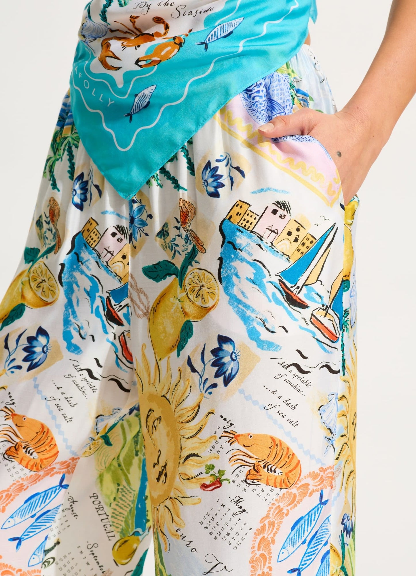 Wish You Were Here Pant - Atoll Blue