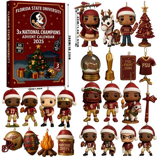 Florida State University 3x National Champions Advent Calendar 2025