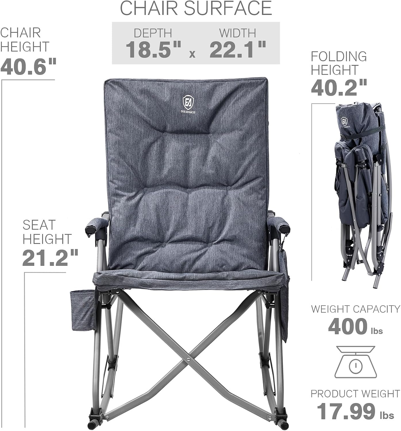 Folding Rocking Camping Chair