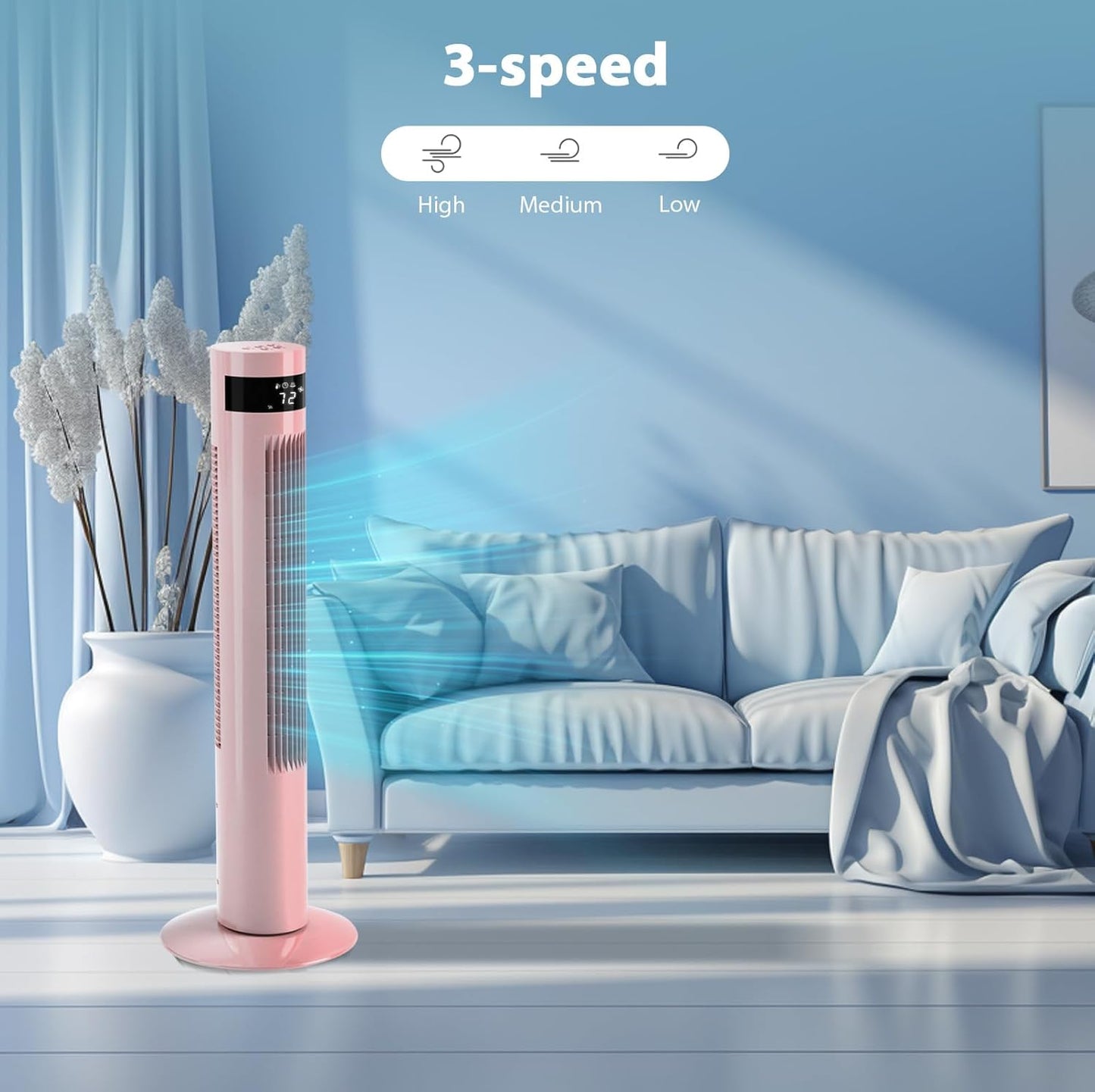 🔥Soon to Be Sold Out!!💝Buy 2 Get 2 Free💥Tower Fan Portable Electric Oscillating Fan