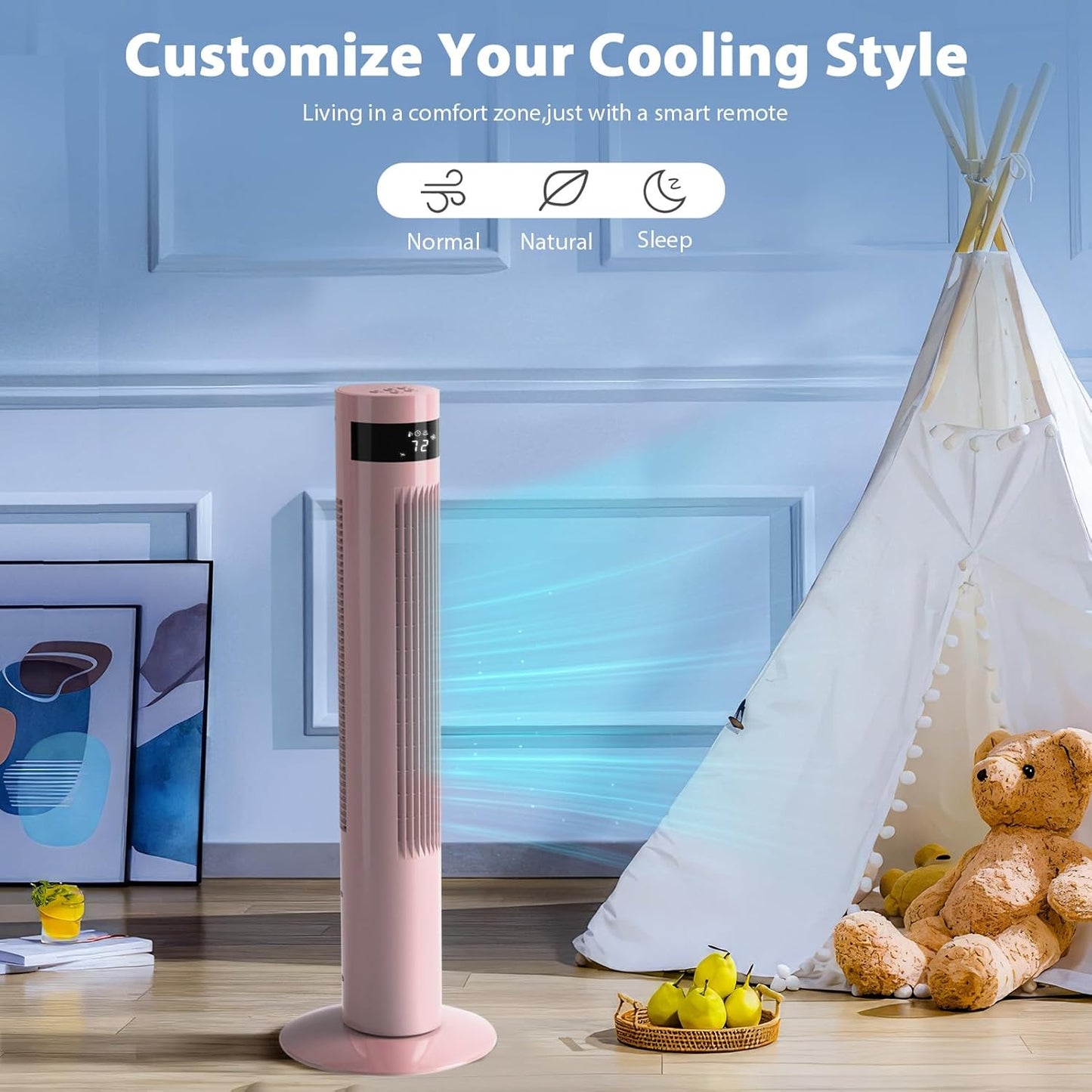 🔥Soon to Be Sold Out!!💝Buy 2 Get 2 Free💥Tower Fan Portable Electric Oscillating Fan