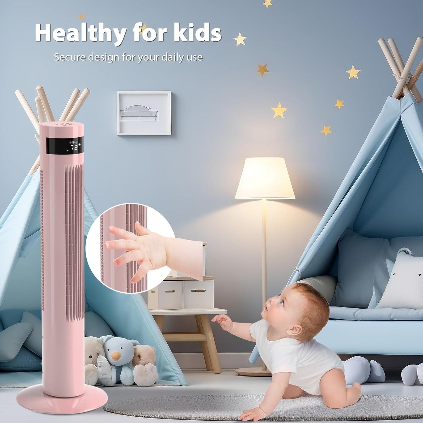 🔥Soon to Be Sold Out!!💝Buy 2 Get 2 Free💥Tower Fan Portable Electric Oscillating Fan