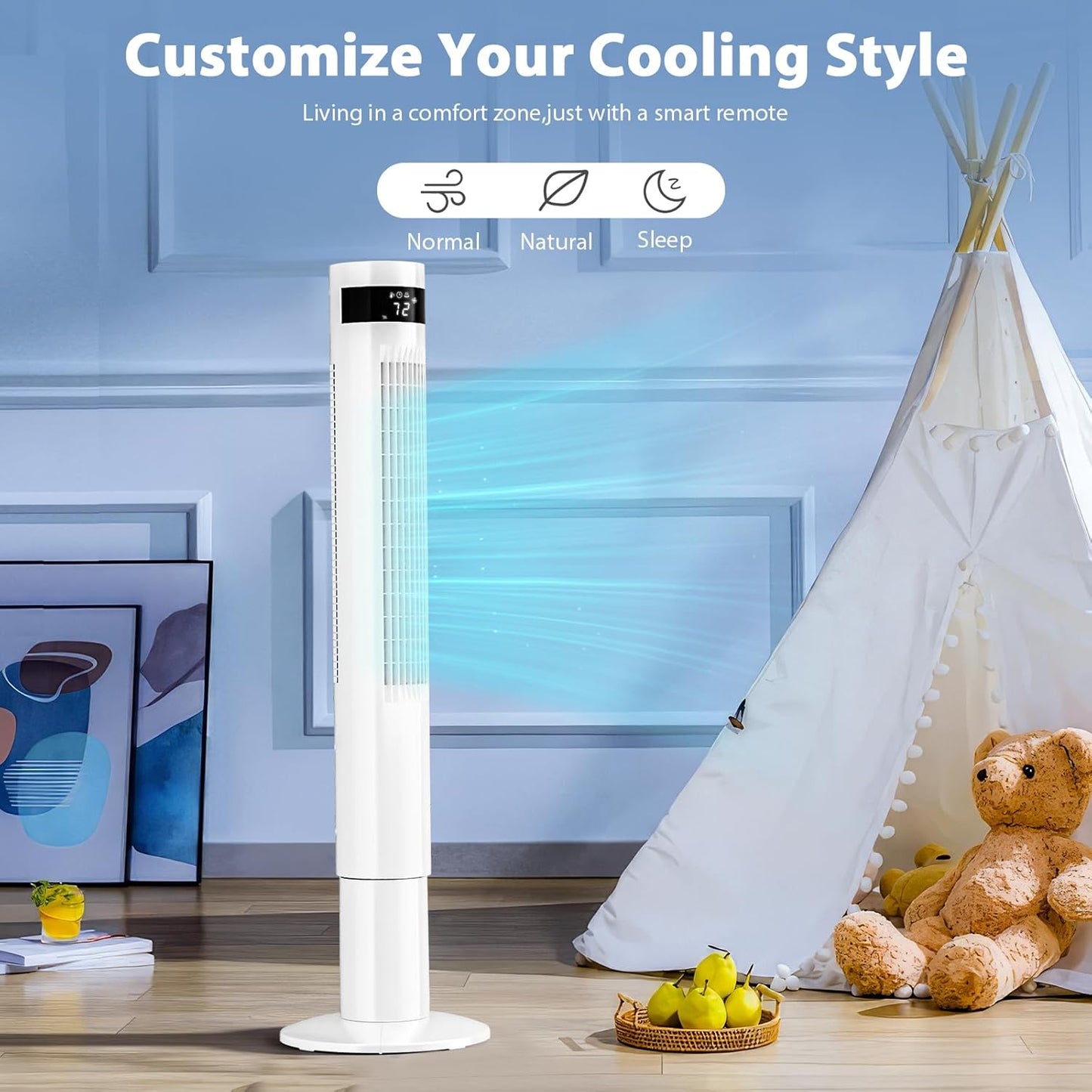 🔥Soon to Be Sold Out!!💝Buy 2 Get 2 Free💥Tower Fan Portable Electric Oscillating Fan