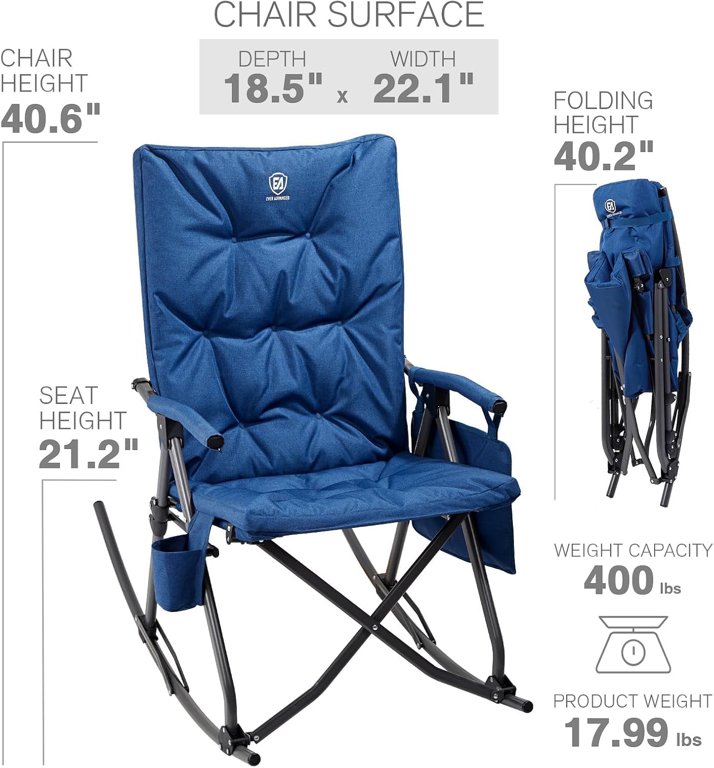 Folding Rocking Camping Chair