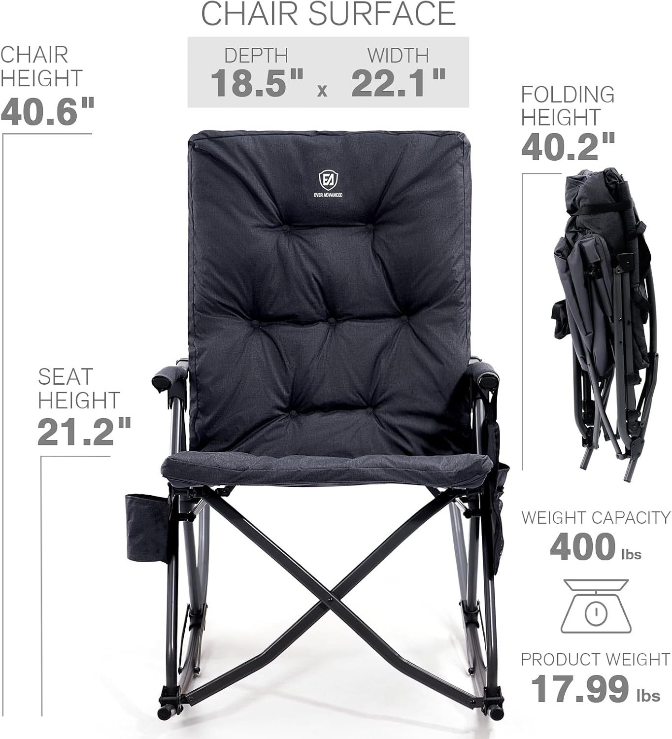 Folding Rocking Camping Chair