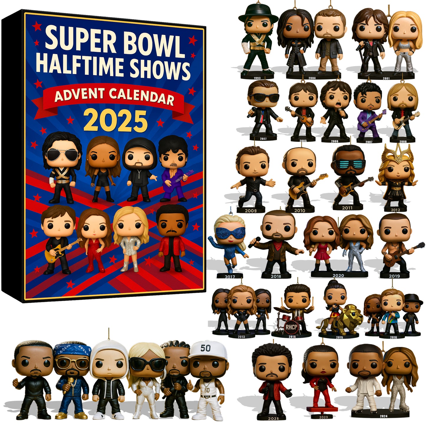 Super Bowl Halftime Shows Advent Calendar 2025
