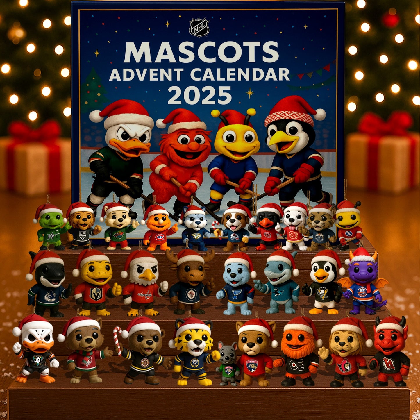NHL Mascots Advent Calendar 2025
