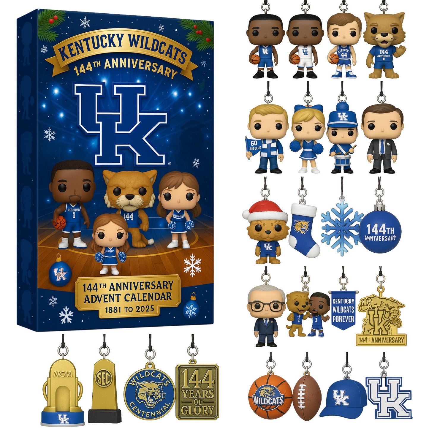 2025 Kentucky Wildcats 144th Anniversary Advent Calendar